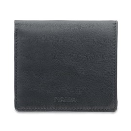Picard Brooklyn Men's Genuine Leather Wallet Small with Open Purse Everyday Going Out, black, Unit size