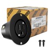 Journeyman-Pro 5279 15 Amp 120-125 Volt, NEMA 5-15 Flanged Outlet,