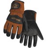 Steiner 0262-L SPS Ironflex TIG Gloves, Black Premium Grain Kidskin, Brown Reversed Grain Kidskin Back, Adjustable, Large