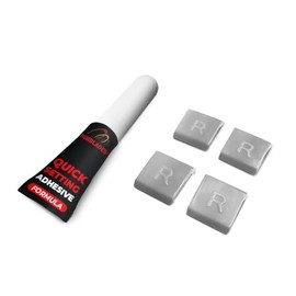 Rimblades Light Joining Clips & Glue – Secure your Rim Protectors | Joint Covers Pack of 4 - Available in 9 Colours (Grey)