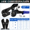 Knoweasy 2-in-1 Wire Rope Crimping and Cutting Tool, for 1/16-Inch