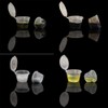 MIUPOO Plastic Souffle Cups,Disposable Clear Leak Proof Sauce Cup With