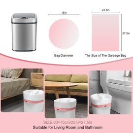 CORESLUX 28-30L Bin Bags Liners Drawstring Trash Bag Rubbish Bags, Super Strong, Anti-drip, 4 Roll 40 Bags, 60x70 cm