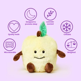 Warmies Golden Apple Heatable and Coolable Weighted Stuffed Animal Plush