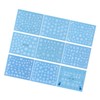 FOMIYES DIY Snowflake Nail Stickers 60 Sheets French Tip Press