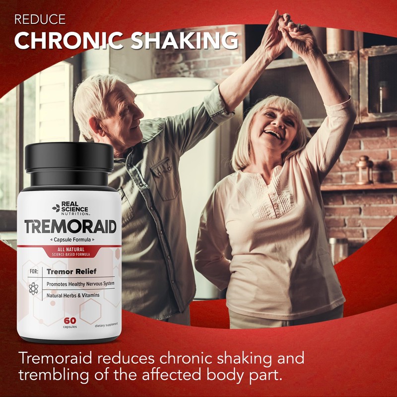 Tremoraid Essential Tremor Relief Supplements (60 Caps)* (3 Bottles)