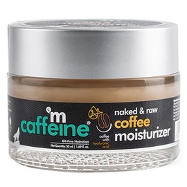mCaffeine Naked and Raw Coffee Moisturizer - 48-Hour Face Cream Controls Excess Oil - Gel-Based Lotion Instant Moisture - Hyaluronic Acid - 50 ml