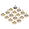 500set Metal Studs Rivets 8mm DIY Iron Double Flat Uniform