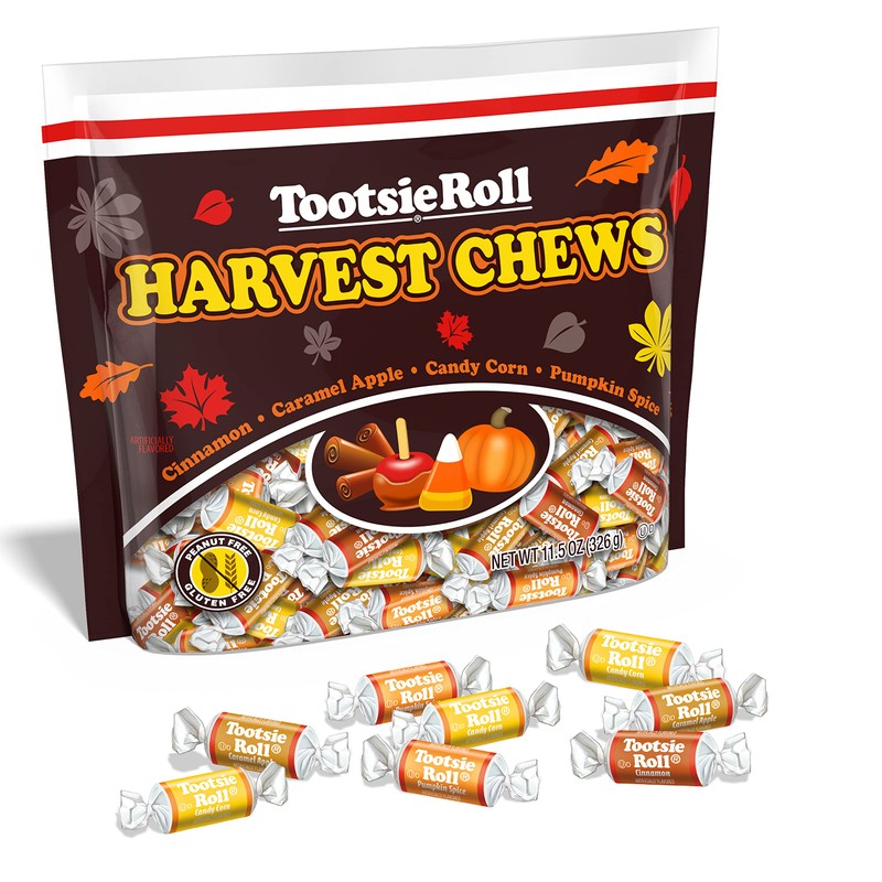 Tootsie Harvest Chews, Individually Wrapped, Gluten Free, Peanut Free, 11.5