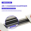 Ymholok Efficient Design 2-in-1 4.8mm Easy File Chainsaw Chain Sharpener
