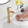 Antique Brass Waterfall Bathroom Faucet GGStudy Single Handle One Hole