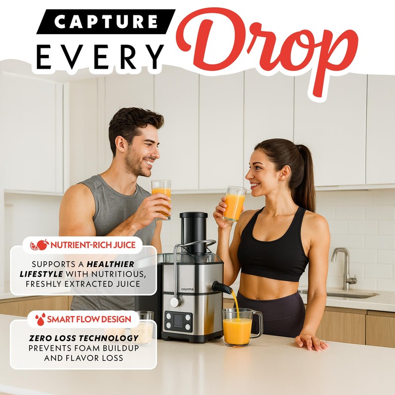 Gourmia 6 Speed Digital Juice Extractor - 6 Speeds with