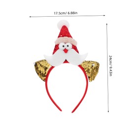BESPORTBLE Christmas Santa Claus Headband Cute Xmas Hair Accessories for Festive Parties Comfortable and Durable Design for Memorable Holiday Photos for Women