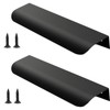 LAMXD 2 PCS Black Cupboard Handles 150mm Furniture Cabinet Handle