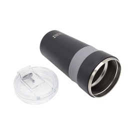 BUILT 24 Ounce Shasta Double Wall Vacuum Insulated Stainless Steel Coffee and Water Tumbler with Easy to Clean Flip to Open Lid, Mint and Gray