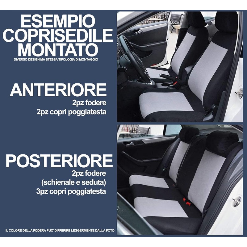 Auto Accessori Lupex Universal Seat Cover Set LS08 Colour Red