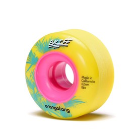 Orangatang Skiff 62 mm Longboard Wheels – 86a Yellow