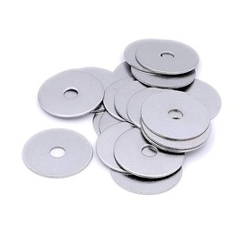10pcs M6 Washers M6x40mm Metal Flat Penny Washers Thickness 2mm-304 Stainless Steel Washers, Large OD Plain Wide Metal Washers Round Flat Spacers