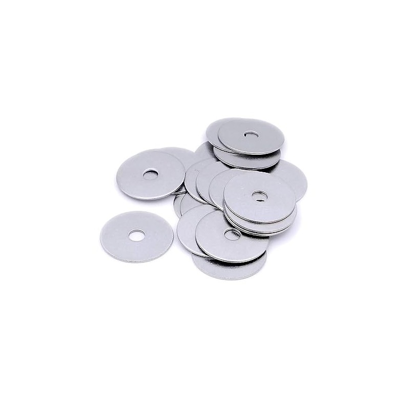 10pcs M6 Washers M6x40mm Metal Flat Penny Washers Thickness 2mm-304