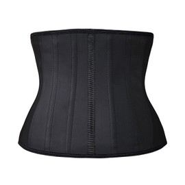 YIANNA Waist Trainer Women Body Shaper Short Torso Latex 25 Steel Boned Corset Cincher Shapewear Sport Trimmer Belt Girdle 110299 3XL