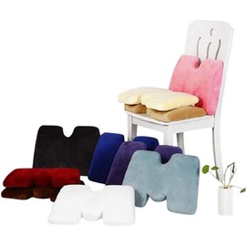 OctoRose Memory Foam Coccyx Cushion for car, Office Chair, Wheelchair, and Other Seat Cushion to Reduce Tailbone Pressure, Helpful for Back Pain, Sciatica (Brown)