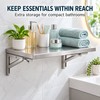 Foldable Stainless Steel Wall Mounted Shelf, Space-Saving Storage and Work