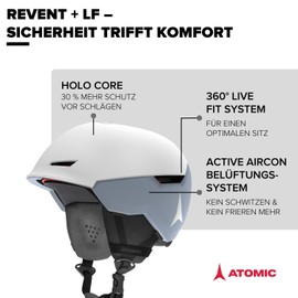Atomic REVENT+ LF - White/Light Grey - 51-55