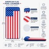 Fabric-Covered Inflatable Pool Float for Adults – Oversized Patriotic Lounger