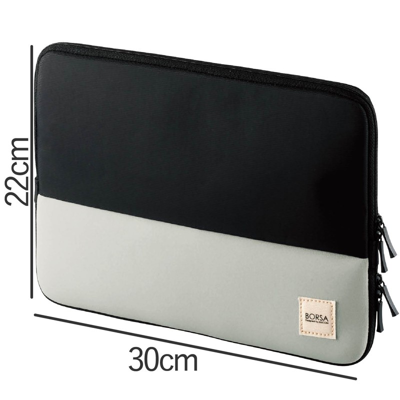 エレコム ガジェットポーチ バッグインバッグ ガジェット ポーチ 収納ポーチ デバイスポケット付 大容量 ブラック BMA-GP02BK