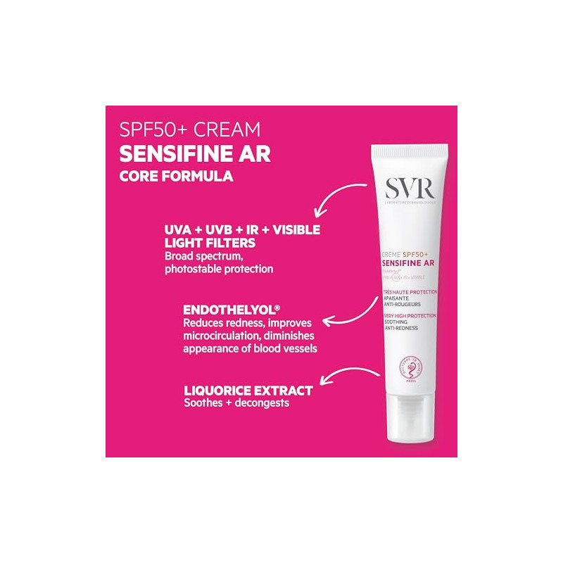 SVR Sensifine Crema Facial Diaria con Protección Solar FPS 50+