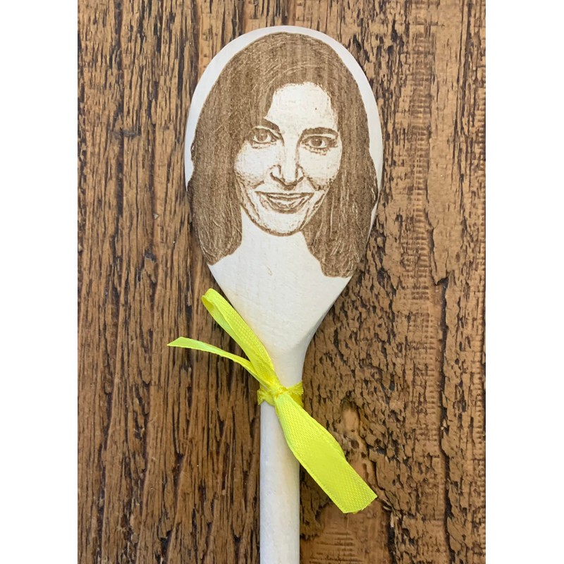 Nigella Lawson Merch Gift Idea Image On A Wooden Spoon-Novelty