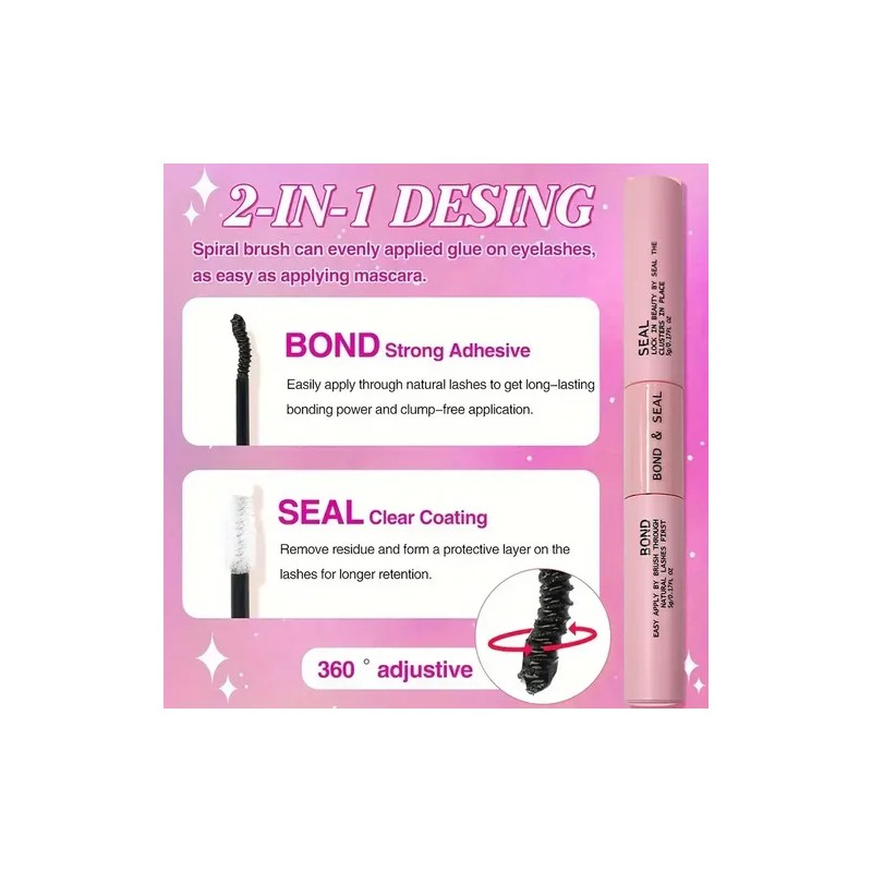 804 Extensiones De Pestañas Postizas Kit Maquillaje Completo