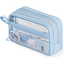 Pencil Case, Pencil Case, Stylish Pouch, Transparent, Stylish, Simple, Large Capacity, Multi-functional, For Adults, High School Students, Middle School Students, Boys, Girls, College Students