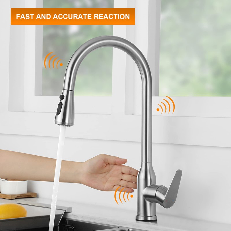 Touch Kitchen Faucet,KEER Smart Kitchen Sink Faucet with Pull Down