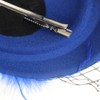 DRESHOW Fascinator Hats for Women Pillbox Hat with Veil Headband
