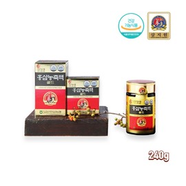 Samjiwon 고려홍삼정 6년근 금산 홍삼 진액 엑기스 100% 진세노사이드 Rg3 알지쓰리 240g / 고려홍삼정 6년근 금산 홍삼 진액 엑기스 100% 진세노사이드 Rg3 알지쓰리 240g