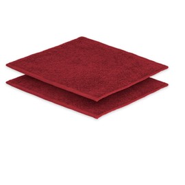 EXKLUSIV HEIMTEXTIL 2 x Flannels 30 x 30 cm Bordeaux 500 g