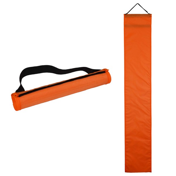In the Breeze 3435-46" Reusable Orange Kite Bag - Long Storage Bag