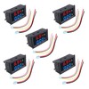 HUAZIZ Pack of 5 0.28 Inch Digital Voltmeter, DC 100