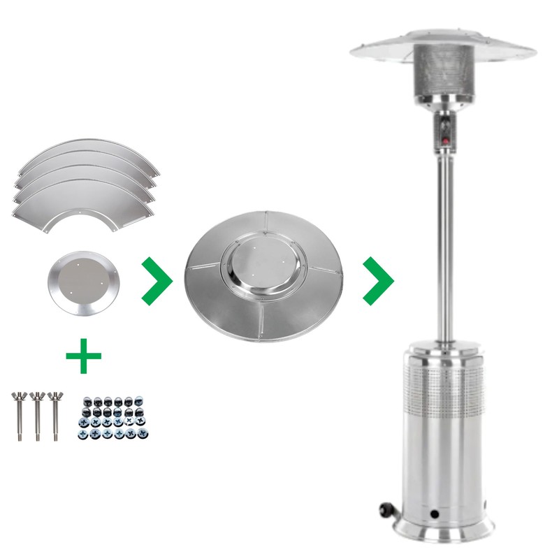 Fire Sense 61956 Patio Heater Premium Weatherproof Aluminum & Dust