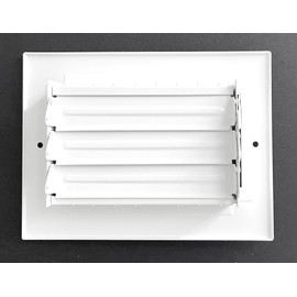 6" x 4" Adjustable Blade Sidewall Ceiling Register Vent Cover Diffuser Heavy Duty Stamped Steel (Listed Size is Duct Opening Inside Measurement)