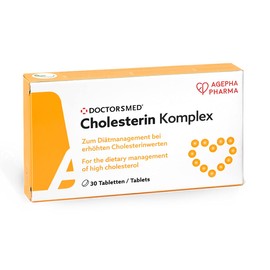 DOCTORSMED Cholesterin Komplex | 30 Vegan Tablets | Supplement to Maintain Cholesterol Levels | Red Yeast Rice Extract with Monacolin K | Gluten-Free, Lactose-Free | Manufactured in Europe