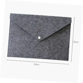 Tofficu Document Wallet Letter Size Briefcase Felt File Folders Paper Organizer Bag Organizer Portable Random Color