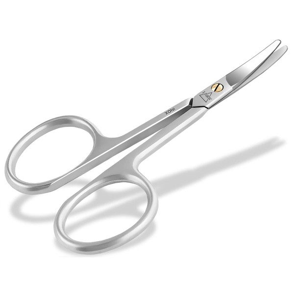 Professional Nail Scissors Toenail Scissors with Rounded Tips and Extra Sharp and Slightly Curved Cutting Surface Made of Stainless Steel - Rustproof Scissors for Manicure and Pedicure - Only 8 cm