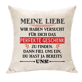 Kissen Deko Geschenke für Frau Ehefrau Frauen Valentinstag Jahrestag Hochzeit Geschenke für Ihre Damen Meine Liebe Kissenbezug Original Ehefrau Geschenke (Meine Liebe)