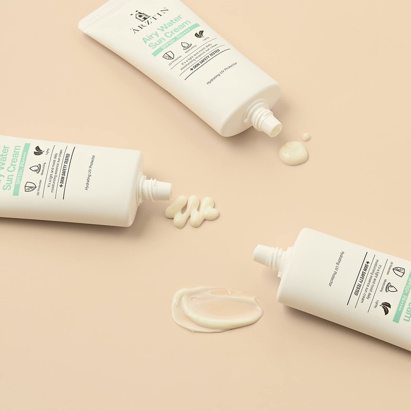 Airy Water SUN Cream SPF50+, PA++++, Lotion Type, NO Whitecast
