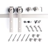EaseLife 6.7 FT Brushed Nickel Sliding Barn Door Hardware Track