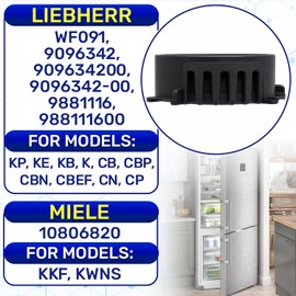 2 Pieces Fridge Filter with Activated Carbon Ø 45 mm for Miele 10806820 for Liebherr WF091 9096342 909634200 9096342-00 9881116 988111600 - Warranty 10 Years - MONTERAL
