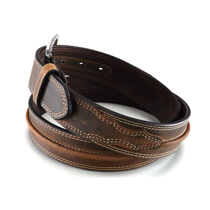 ARIAT Men's Center Bump Belt, Medium Brown, 36