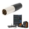 5pcs 4Pin XLR Connector Mini Male Microphone Cable Adapter MIC